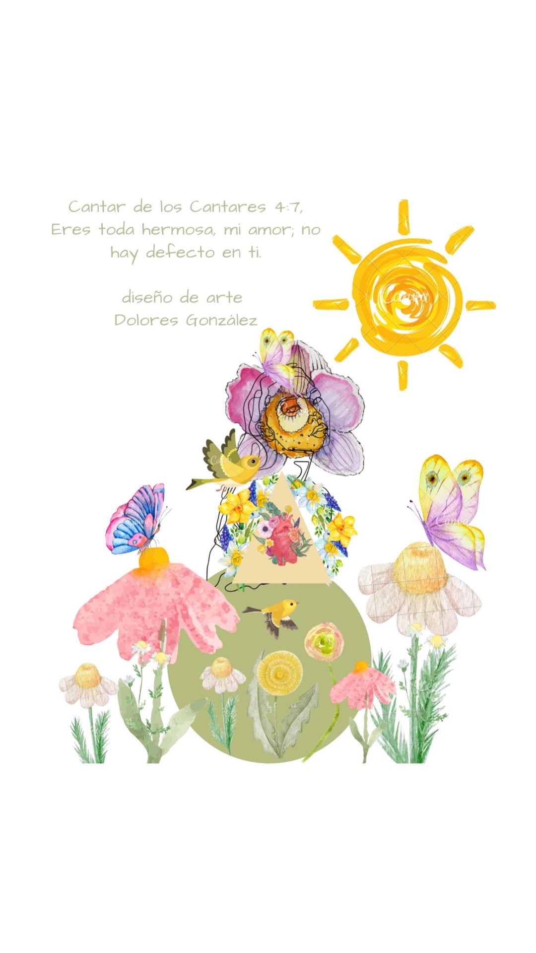 Digital art print| Amor propio|Mujer Hermosa.|language Spanish