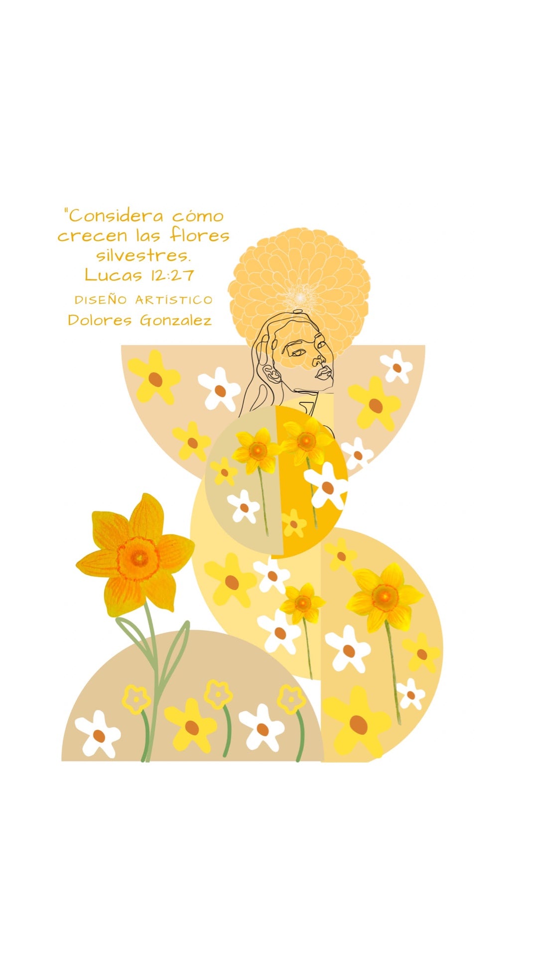 Digital art print| Flor silvestre|languges Spanish