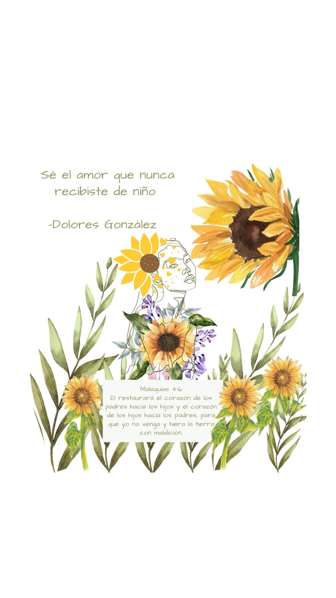 Digital art print|Amor propio|flor silvestre,recibe el amor de Dios (Language Spanish)
