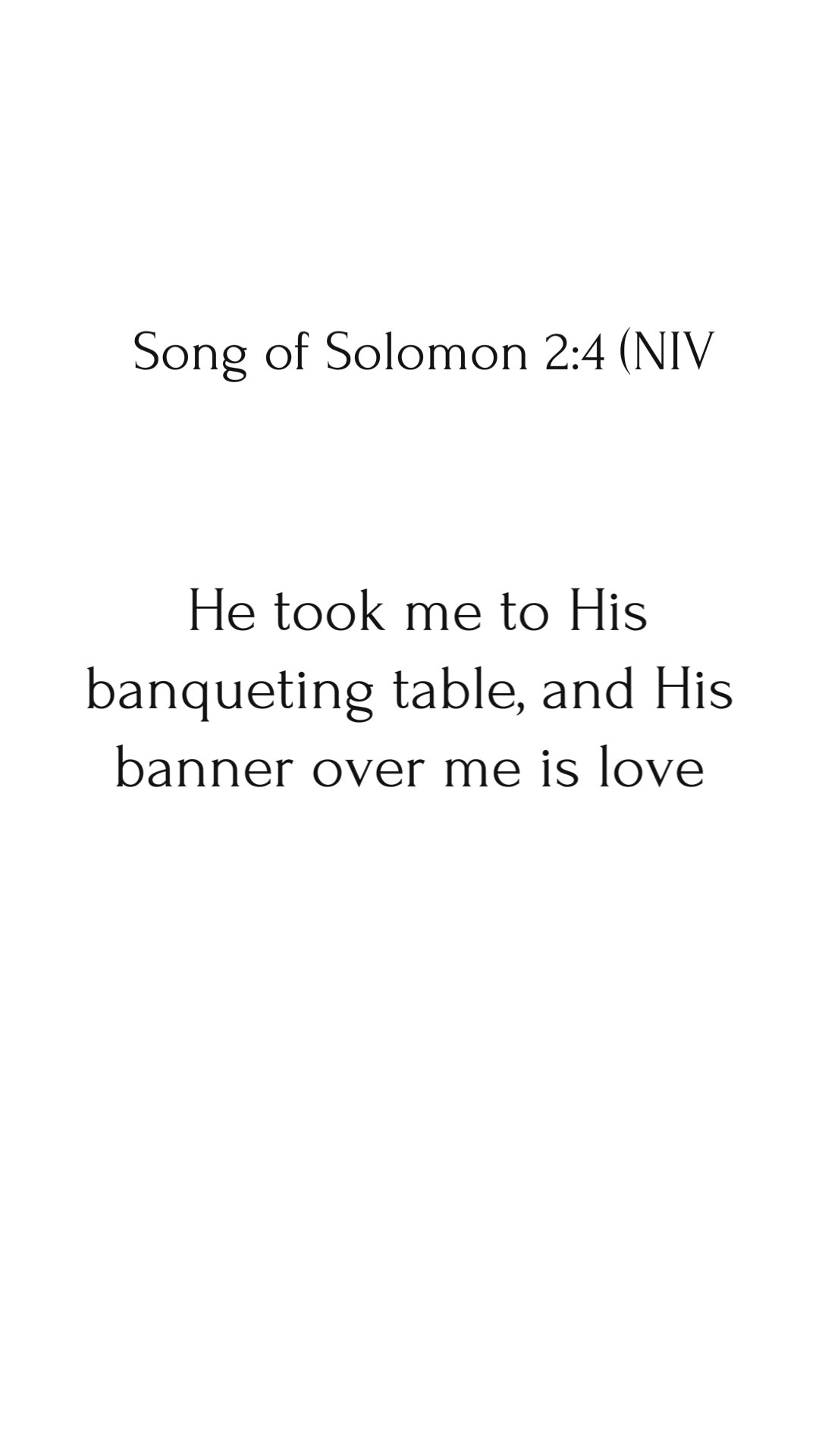 Digital art print |His banner over me is love.|