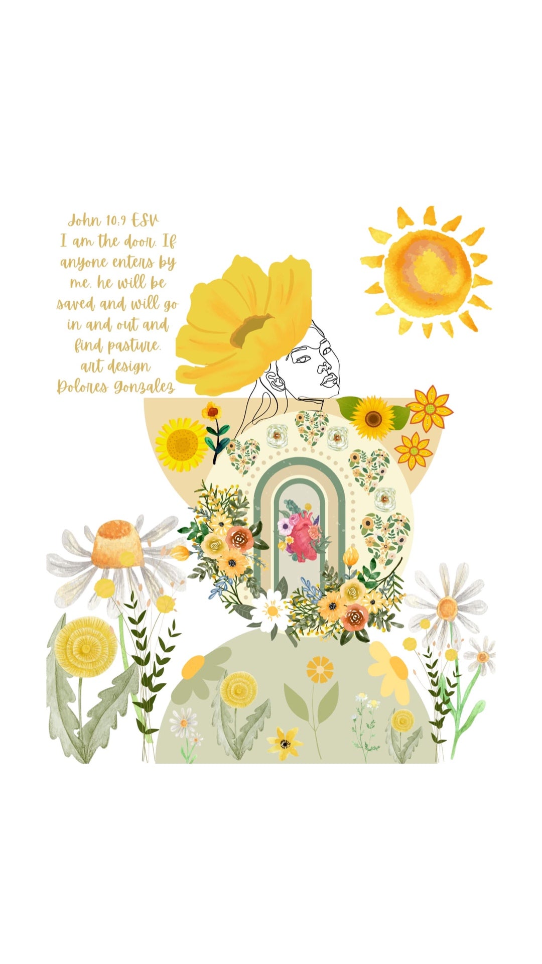 Digital art print| |Wild garden|language English|