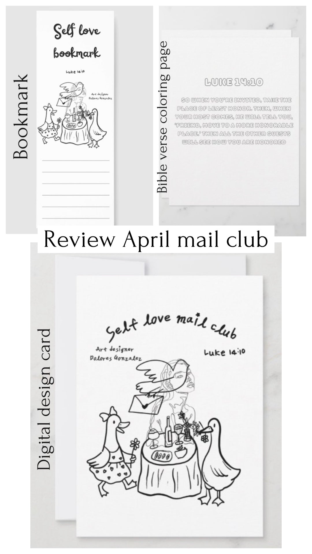 April self love mail subscription