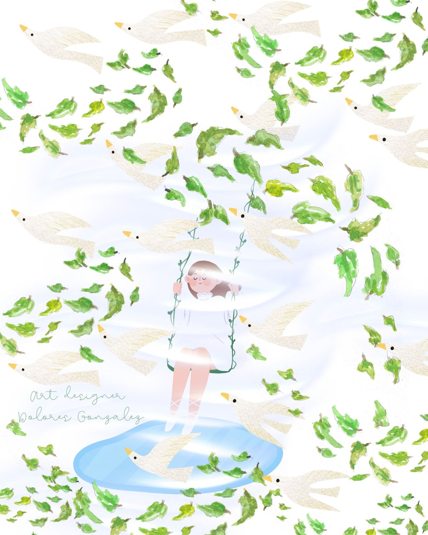 digital print art|Inner child reflection|