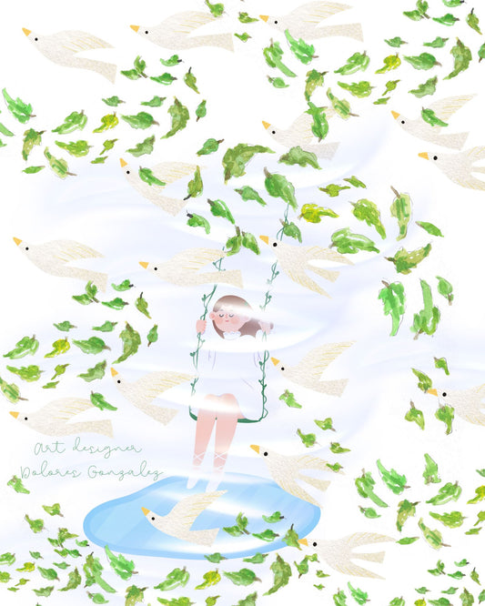 digital print art|Inner child reflection|
