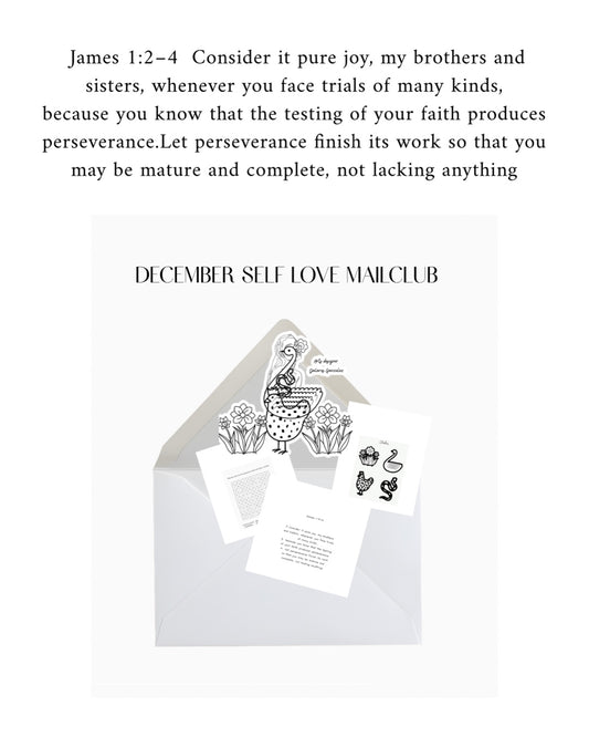 December self love mail subscription