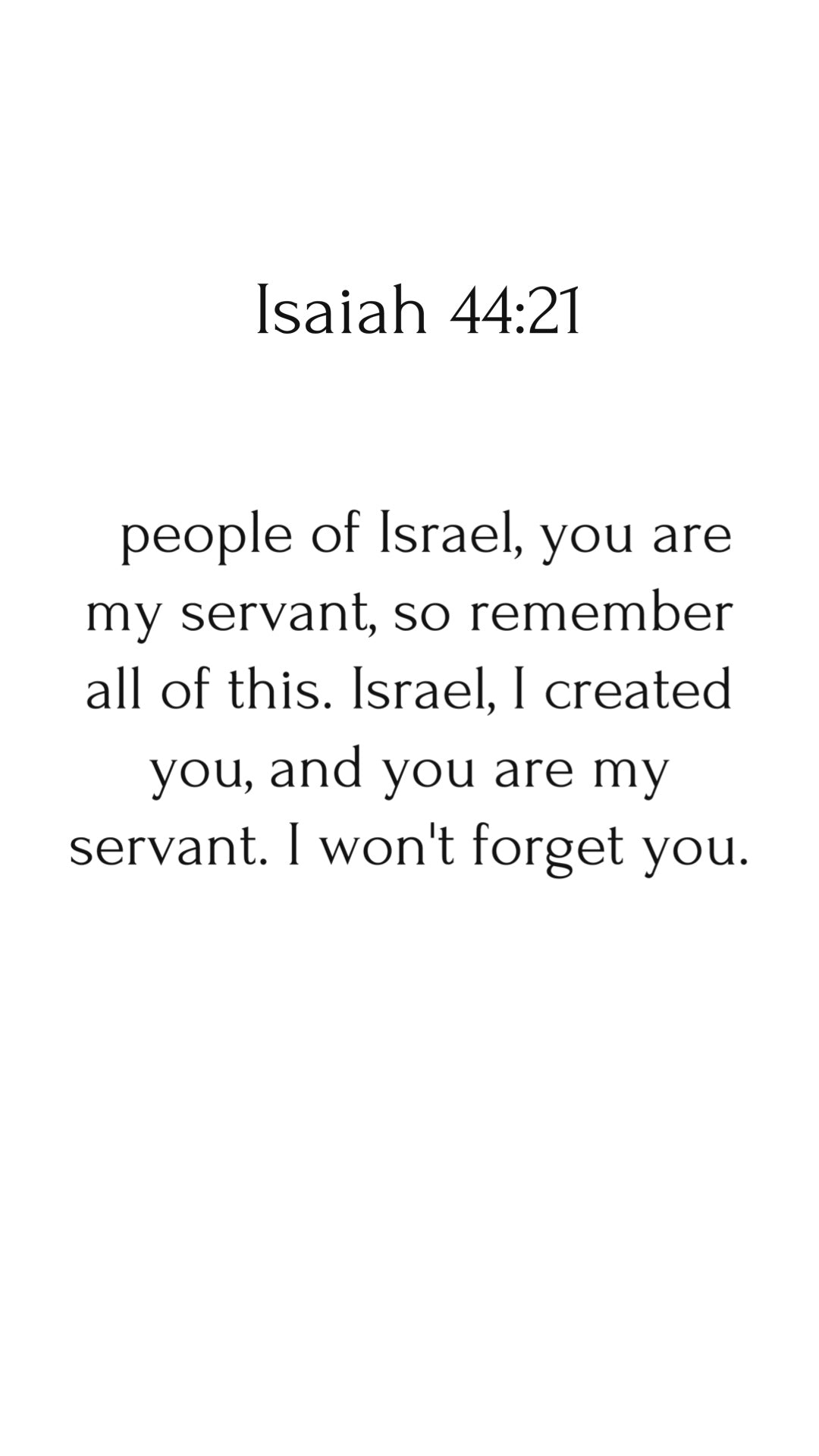 Digital art print| I won't forget you.Isaiah 44:21.